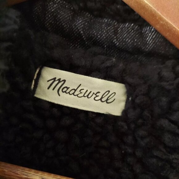 Madewell Sherpa Motorcycle Jean Jacket - Picture 8 of 9